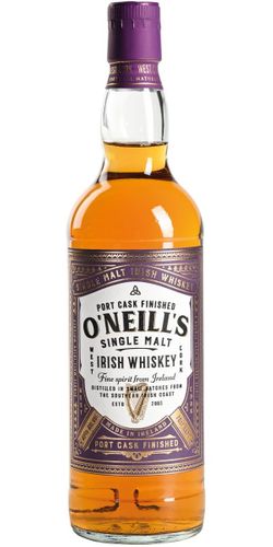 O'Neills Irish Whiskey, Single Malt Port Cask Finish 40%