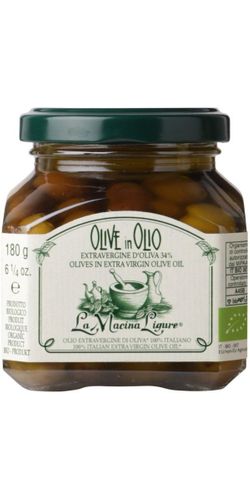 La Mecina Ligure, Italienske oliven i olivenolie med sten 180g