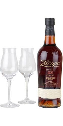 Ron Zacapa Solera 23 med 2 glas VMV