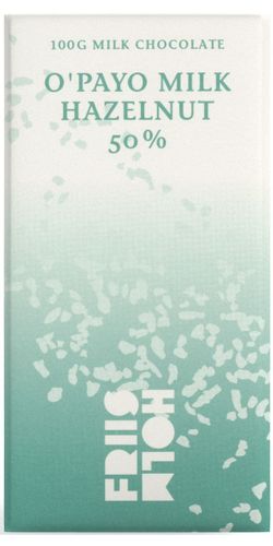 Friis Holm Chokolade - Organic O'Payo Milk Hazelnut Nicaragua 50% 100 gr.