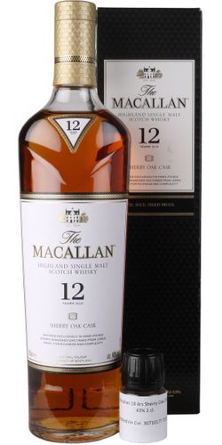 Macallan 12 års Sherry Oak + 2 cl. Sample